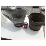 Galvanized Coal Bucket