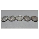 5-1964 Silver Dimes