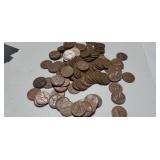 100-1960 Copper Pennies