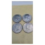 4-1776-1976 Silver Kennedy Half Dollars