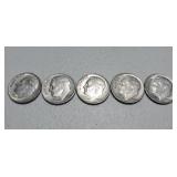 5-1964 Silver Dimes