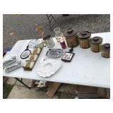 Vtg. Canister Set & More