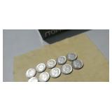 10- 1964 Silver Dimes