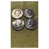 4-1776-1976 Silver Kennedy Half Dollars