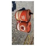 Philip 66 two  5 gallon oil cans