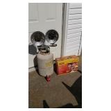 30000 BTU propane heater double head with tank