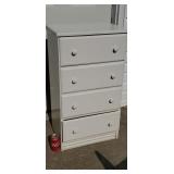 White 4 drawer Desser