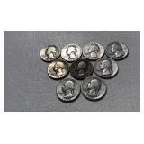4-1943, 3-1941, 2-1942 Silver Quarters