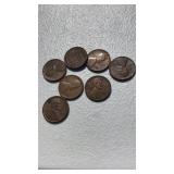 7-1954 Wheat Pennies