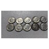 10-1964 Silver Dimes