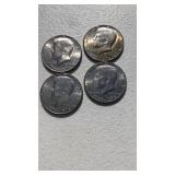 4-1776-1976 Silver Kennedy Half Dollars