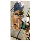 Old barn lantern old toy truck tool boxes tools