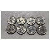 8-1964 Silver Quarters