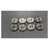 8-1964 Silver Quarters