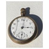 15 Jewel Waltham Pocket Watch damaged Face