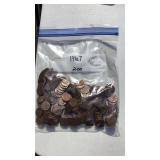 200-1967 Copper Pennies