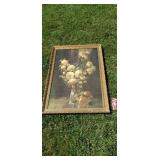 Yellow  Rose Lamont Painting Artist signed