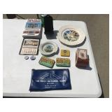 Vtg. Match tins, Collector plates & More