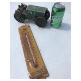 Old Toy Tractor, John Deere Thermometer
