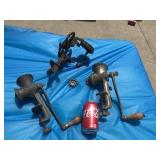 Antique Apple Peeler, Meat Grinders