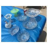 Glassware Including Hob Nail