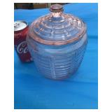 Pink Depression Biscuit Jar
