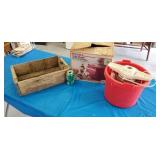 Ice Cream Maker, Wooden Crate