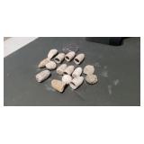 Civil War bullets one is a chewed bullet (Ike
