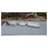 3 pieces of Corning Ware