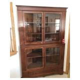 Corner China Cabinet 69"H 3