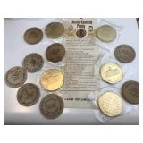 Wooden Nickels Marshall IL., Clark Co. Tokens