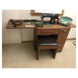 Singer Sewing Machine & Attachments