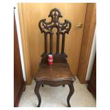 Antique Ornate Gothic Chair slight defect split