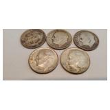 5 Silver Dimes
