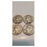 4-1954 Silver Quarters