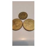 3 Foriegn Coins