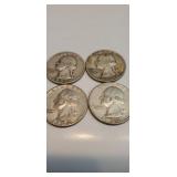 4-1954 Silver Quarters
