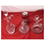 Vinegar Cruets including Waterford Crystal