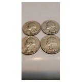 4 Silver Quarters