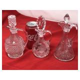 Vinegar Cruets including Waterford Crystal