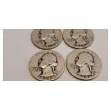 4-1939 Silver Quarters