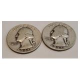 2-1941 Silver Quarters