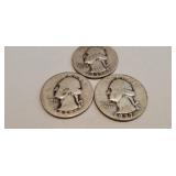 3-1937 Silver Quarters
