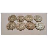 8-1957 Silver Quarters