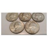 5 Silver Quarters