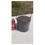 Early granite lunch pail.