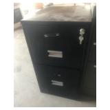 Two Drawer Metal File Cabinet