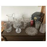 Glassware Pitchers, Vases & More