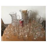 Old Pattern Glass Pitcher & More