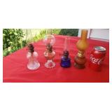 Cobalt blue little Duchess  kerosene lamp & other